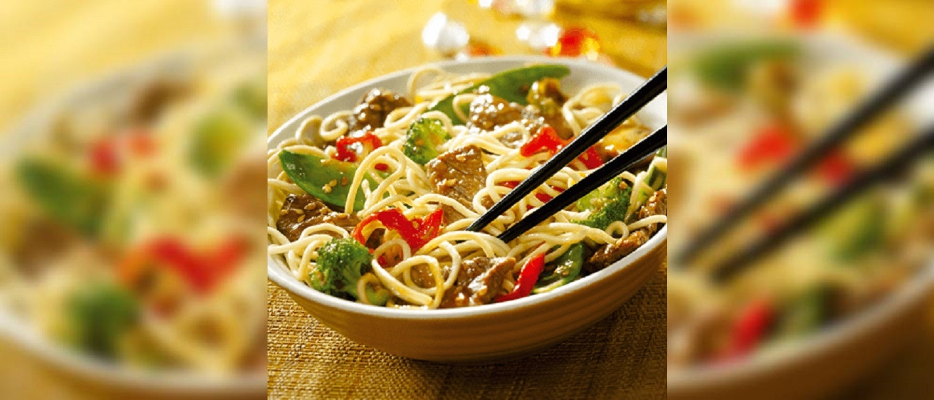 Nouilles sautées au bœuf