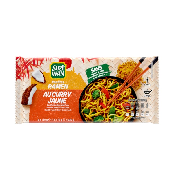 Nouilles Ramen au curry jaune