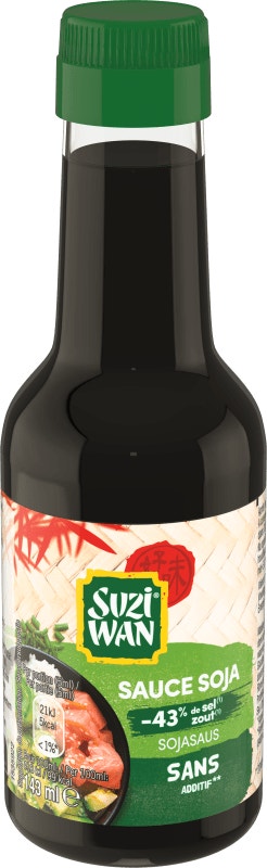 SAUCE SOJA NATURE ALLÉGÉE EN SEL 143ML